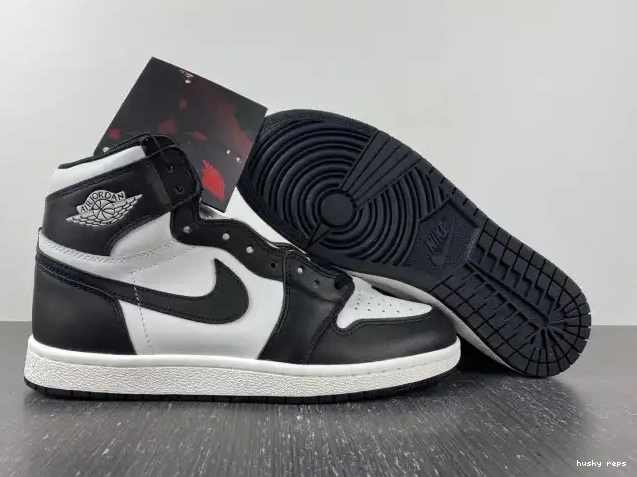 Rep Husky (2023) Jordan Black White Retro 85 High BQ4422-001 1 0621